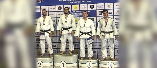 Сослан Икоев и Нодар Багаев - призеры всероссийских соревнований по дзюдо - Sputnik Южная Осетия