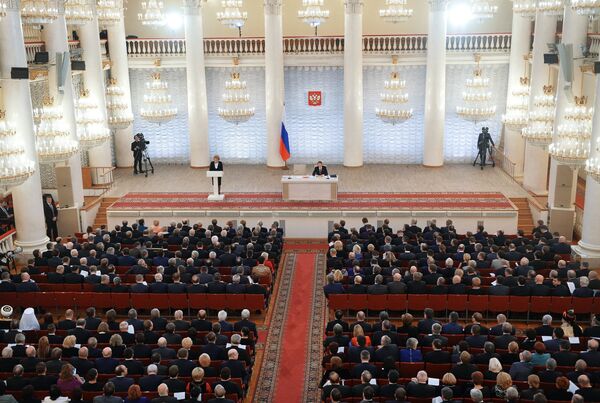Совместное заседание членов Госдумы РФ и Совета Федерации РФ - Sputnik Южная Осетия