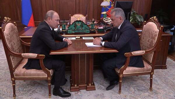 Владимир Путин провел встречу с министром обороны Сергеем Шойгу после гибели 14 моряков  - Sputnik Южная Осетия