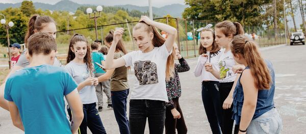 Летний лагерь в школе-интернат Дзау - Sputnik Южная Осетия