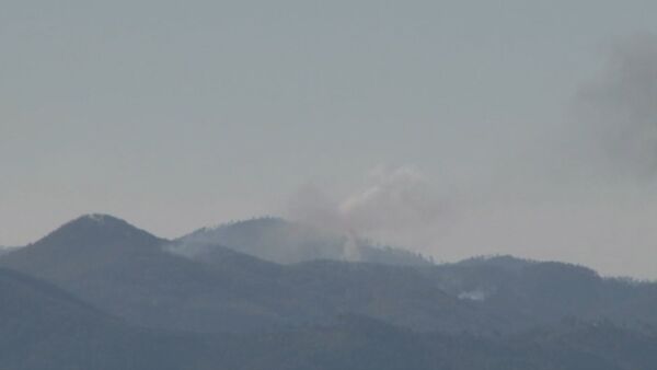 Кадры с места падения разбившегося в Сирии бомбардировщика Су-24 - Sputnik Южная Осетия