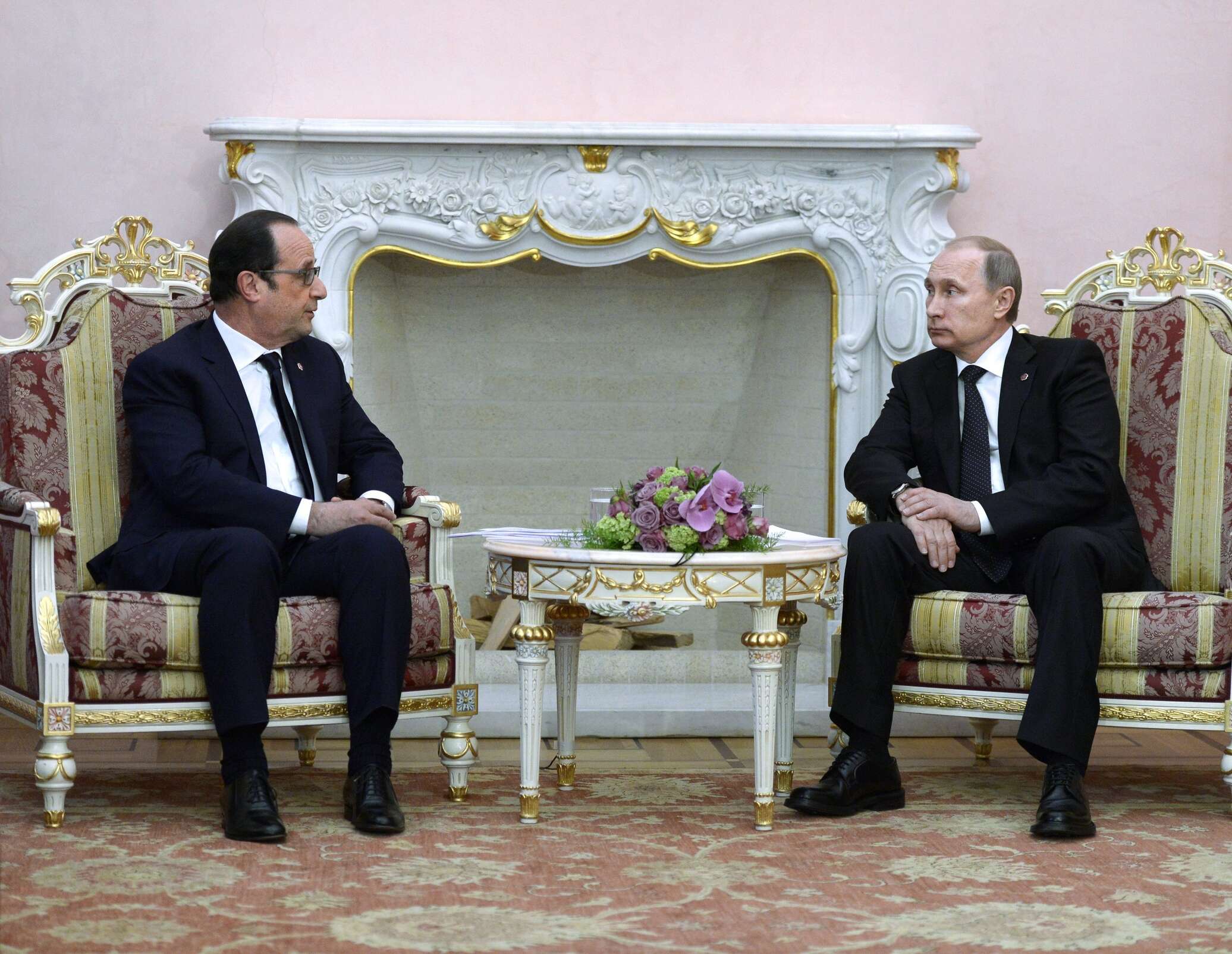 Франсуа Олланд и Путин