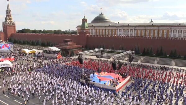 В Москве провели самую массовую тренировку по боксу - Sputnik Южная Осетия