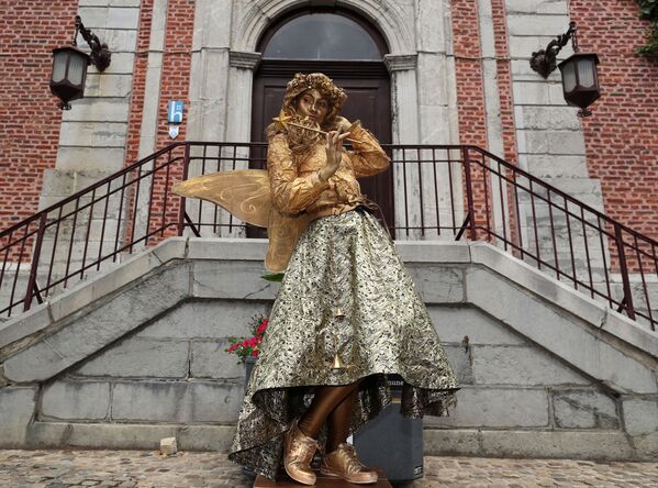 Артист Копенгагенский сбор на фестивале живых статуй в Бельгии  - Sputnik Южная Осетия