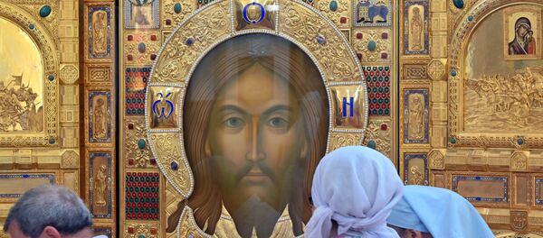 Главную икону храма вооруженных сил РФ доставили в Ростов-на-Дону Главную икону храма вооруженных сил РФ доставили в Ростов-на-Дону - Sputnik Южная Осетия