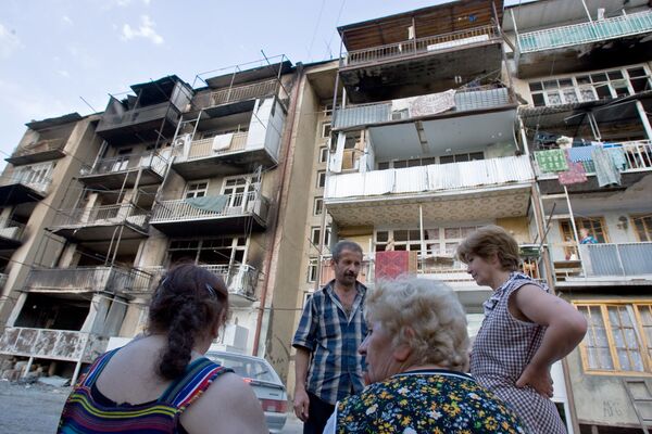 Цхинвал после разрушений - Sputnik Южная Осетия