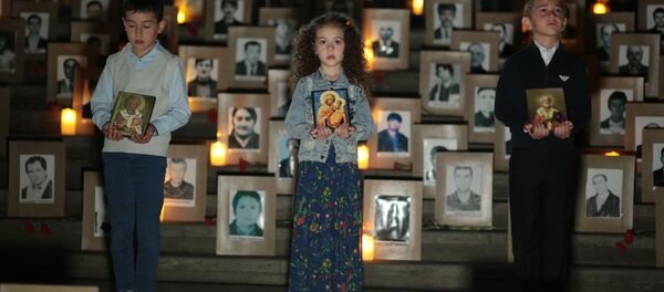 Траурные мероприятия, посвященные 11-й годовщине грузинской агрессии в августе 2008 года  Траурные мероприятия, посвященные 11-й годовщине грузинской агрессии в августе 2008 года  - Sputnik Южная Осетия