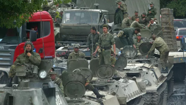 Российская военная техника направляется в зону вооруженного конфликта