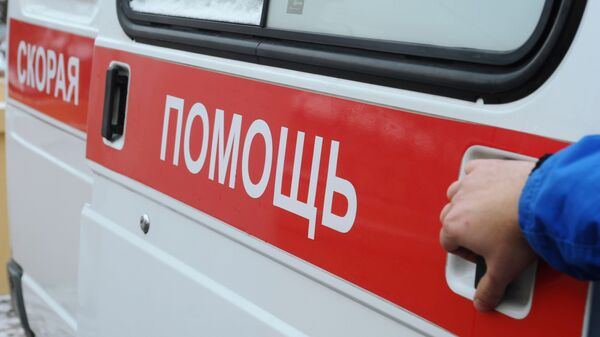 Надпись на автомобиле скорой медицинской помощи. Архивное фото - Sputnik Южная Осетия