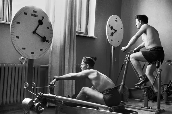 Тренажерный зал санатория Центросоюз – Кисловодск, 1940 год - Sputnik Южная Осетия
