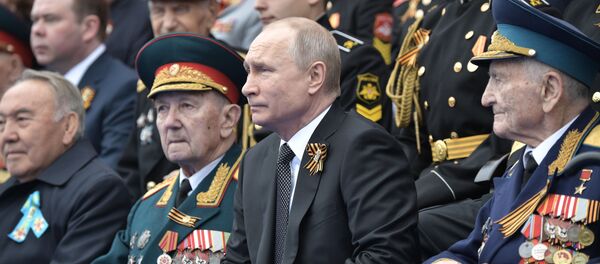 Президент России Владимир Путин на Параде Победы в Москве Президент России Владимир Путин на Параде Победы в Москве - Sputnik Южная Осетия