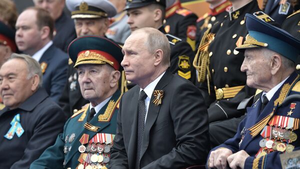 Президент России Владимир Путин на Параде Победы в Москве - Sputnik Южная Осетия