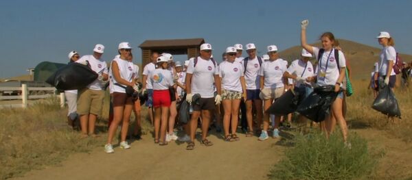 В Тихой бухте в Крыму прошла экологическая акция фестиваля Koktebel Jazz Party - Sputnik Южная Осетия