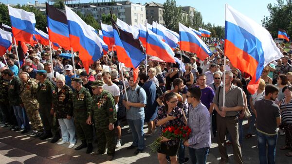 Площади в Донецке присвоили имя А. Захарченко - Sputnik Южная Осетия