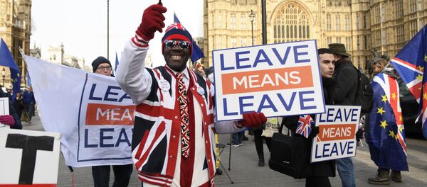 Акция противников и сторонников Brexit в Лондоне Акция противников и сторонников Brexit в Лондоне - Sputnik Южная Осетия