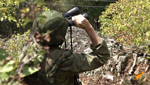 Ответный ход: силовики Южной Осетии и Грузии на месте противостояния близ села Уиста – видео - Sputnik Южная Осетия