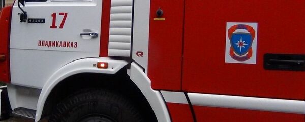 Автомобиль пожарной службы МЧС Северной Осетии Автомобиль пожарной службы МЧС Северной Осетии - Sputnik Южная Осетия