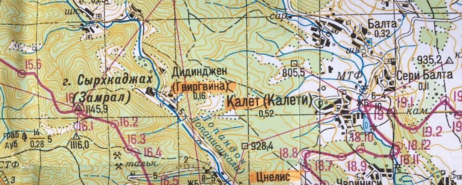 Карта границы Южной Осетии с Грузией - Sputnik Южная Осетия, 1920, 23.07.2026