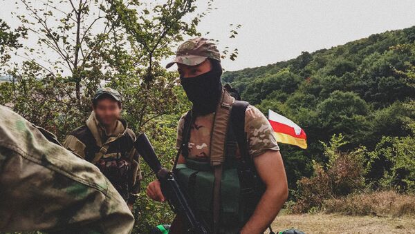 Югоосетинские пограничники в районе села Уиста - Sputnik Южная Осетия
