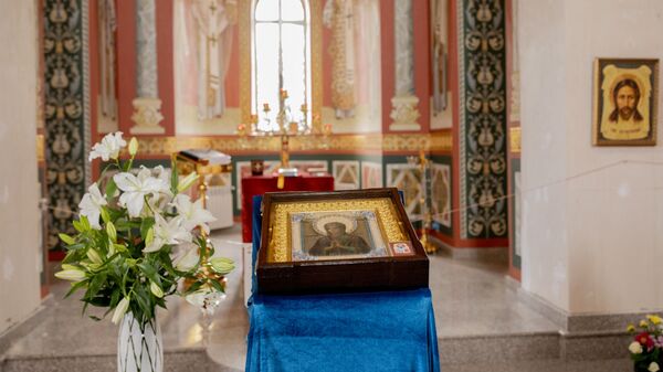 В Цхинвал привезли православную икону Пресвятой Богородицы Умягчение злых сердец - Sputnik Южная Осетия