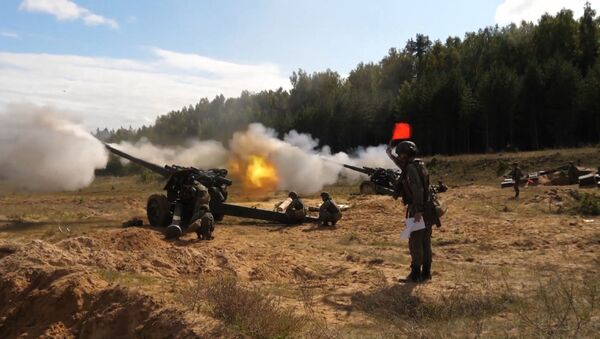 Шквальный огонь: лучшие кадры масштабных учений артиллеристов ЗВО - Sputnik Южная Осетия