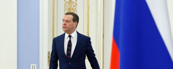 Премьер-министр РФ Дмитрий Медведев  Премьер-министр РФ Дмитрий Медведев  - Sputnik Южная Осетия