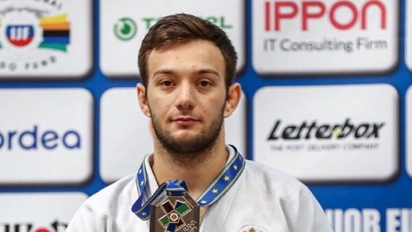  Давид Гамосов - серебряный призер первенства Европы по дзюдо среди юниоров U-21 - Sputnik Южная Осетия
