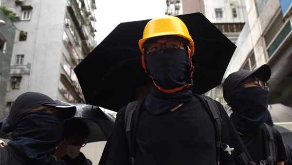 Акция протеста в Гонконге  - Sputnik Южная Осетия