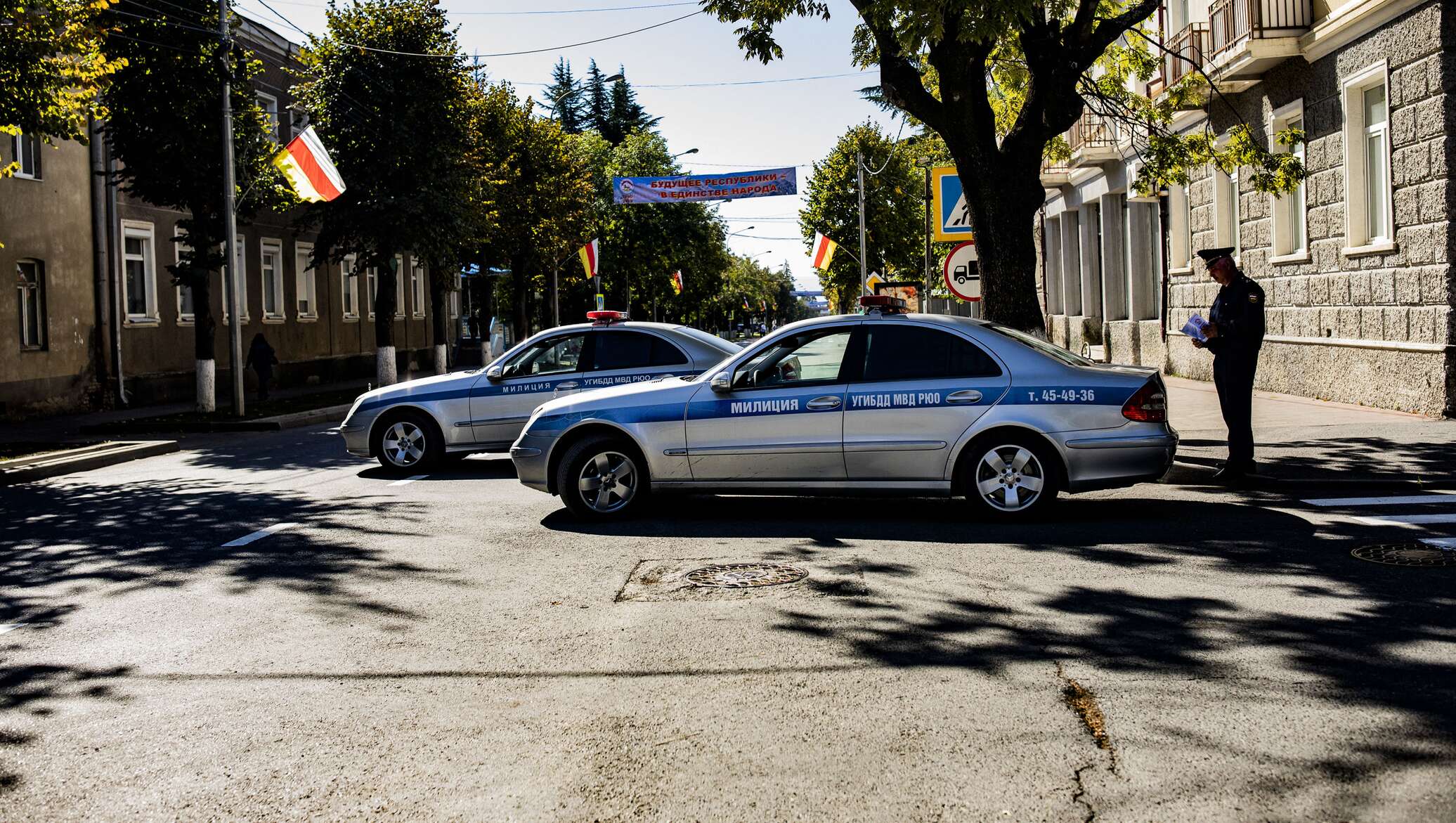 Милиция Южной Осетии машины