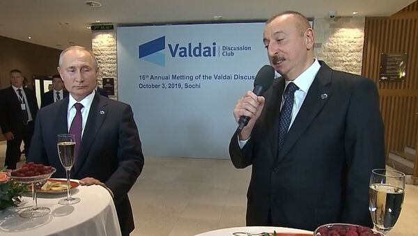 Алиев попросил Путина загадать желание на Валдае - Sputnik Южная Осетия