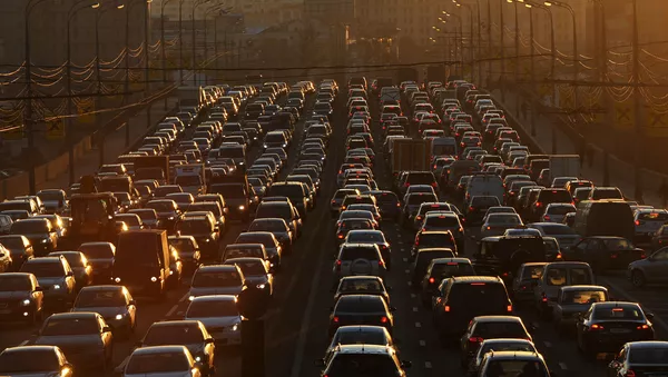 Автомобильные пробки на улицах Москвы - Sputnik Южная Осетия