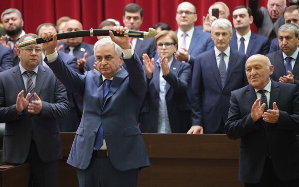 Торжественная инаугурация избранного президента Абхазии Рауля Хаджимбы - Sputnik Южная Осетия