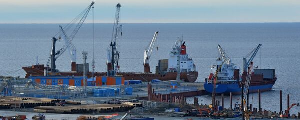 Строительство завода по сжижению природного газа на Ямале, архивное фото Строительство завода по сжижению природного газа на Ямале, архивное фото - Sputnik Южная Осетия