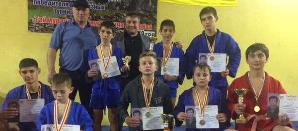 Турнир памяти командира ОМОН Темо Сиукаева Турнир памяти командира ОМОН Темо Сиукаева - Sputnik Южная Осетия