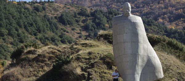 Празднование 160-летия Коста Хетагурова в селении Нар Празднование 160-летия Коста Хетагурова в селении Нар - Sputnik Южная Осетия