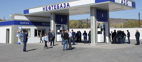 Новая автозаправочная станция ГУП Югосетнефтепродукт  Новая автозаправочная станция ГУП Югосетнефтепродукт  - Sputnik Южная Осетия