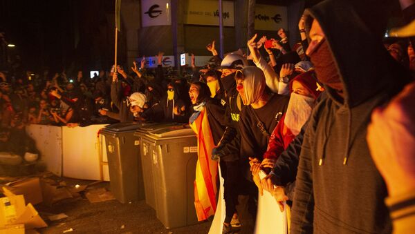 Акции протеста в Барселоне - Sputnik Южная Осетия