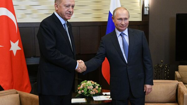 Переговоры Путина и Эрдогана проходят во вторник в резиденции президента РФ в Сочи - Sputnik Южная Осетия