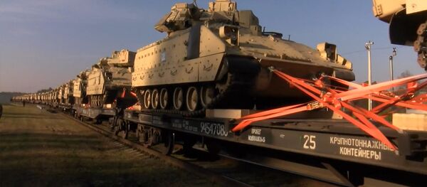 США перебрасывают танки в Литву США перебрасывают танки в Литву - Sputnik Южная Осетия