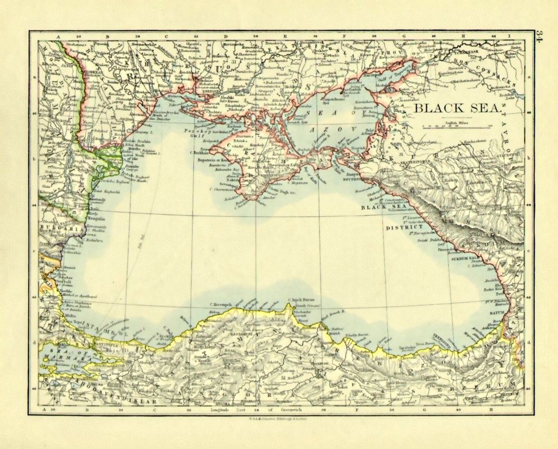 Карта Черного моря - Sputnik Южная Осетия, 1920, 26.10.2021