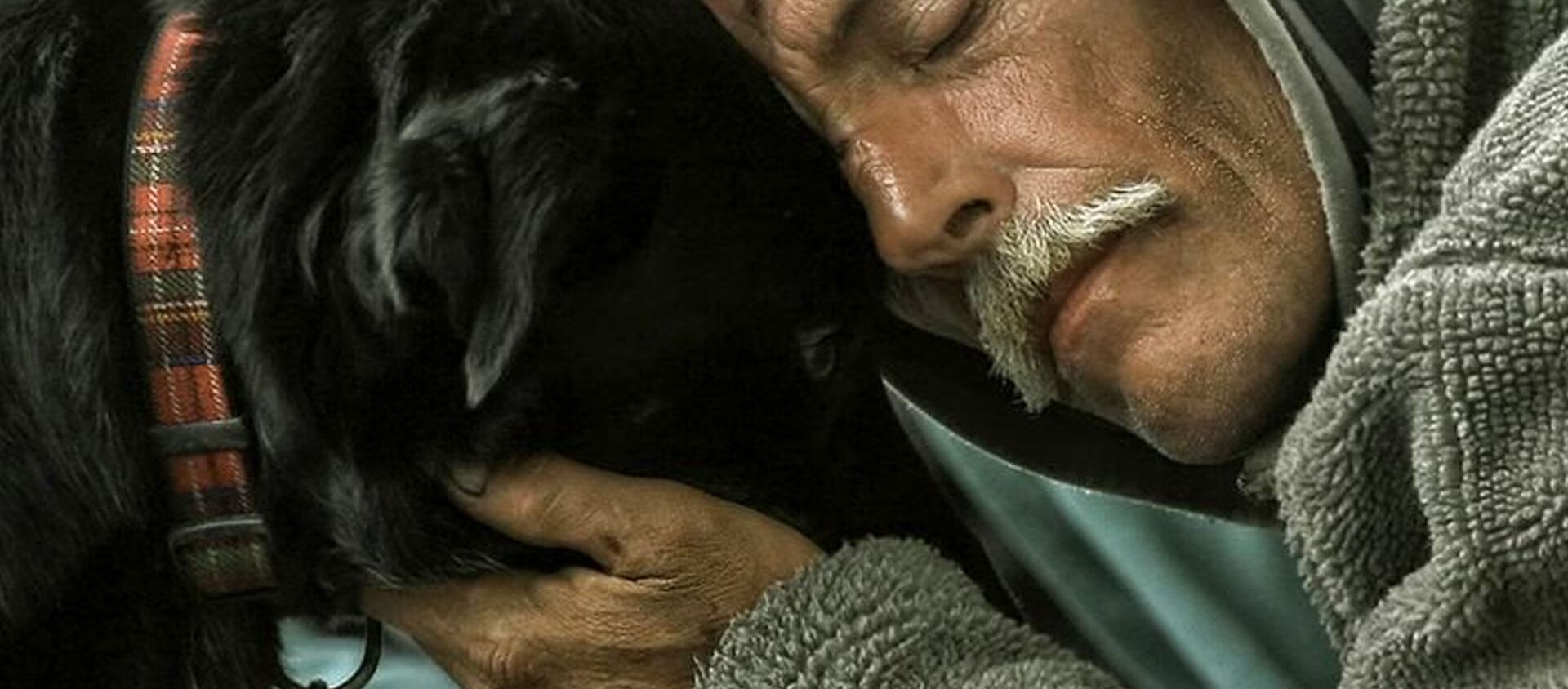Старик обнимает собаку - Sputnik Южная Осетия, 1920, 29.01.2020