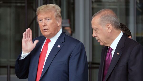 Президент США Дональд Трамп и президент Турции Реджеп Тайип Эрдоган - Sputnik Южная Осетия