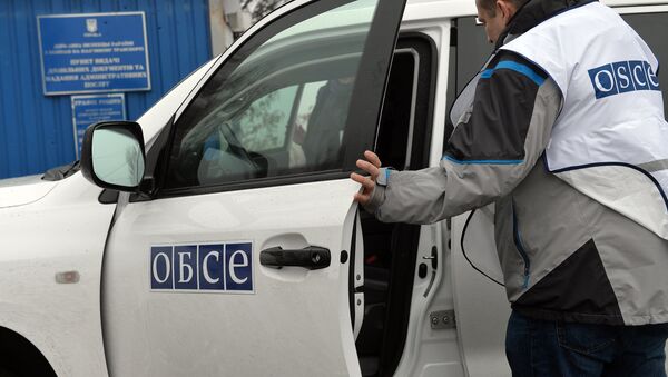 Наблюдатели ОБСЕ осматривают КПП Новоазовск - Sputnik Южная Осетия