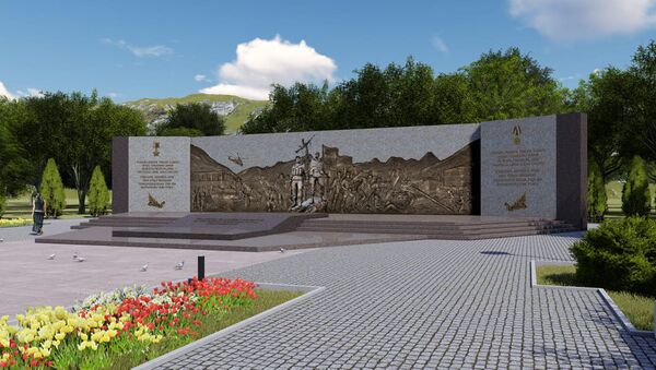 Эскиз мемориального комплекса, просвещенного Отечественной войне  Южной Осетии 1989-2008 гг. - Sputnik Южная Осетия