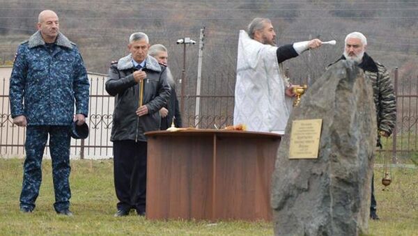 На территории ИКЦ состоялось освящение места под строительство часовни в честь Архистратига небесных воинств Михаила - Sputnik Южная Осетия