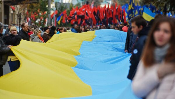 Акции в украинских городах в День защитника Украины - Sputnik Южная Осетия
