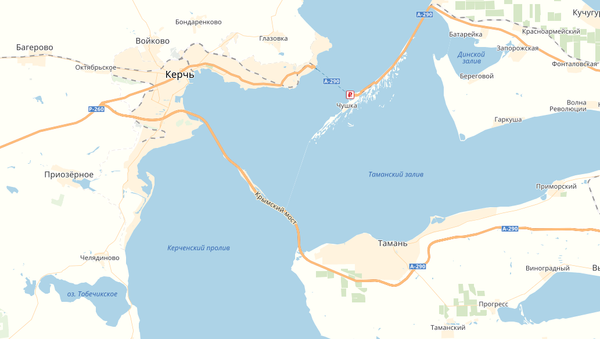 Скриншот карты сервиса Google Maps, на котором появился Крымский мост - Sputnik Южная Осетия