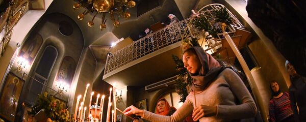 Рождественское богослужение в храме святого апостола Андрея Первозванного во Владивостоке - Sputnik Южная Осетия