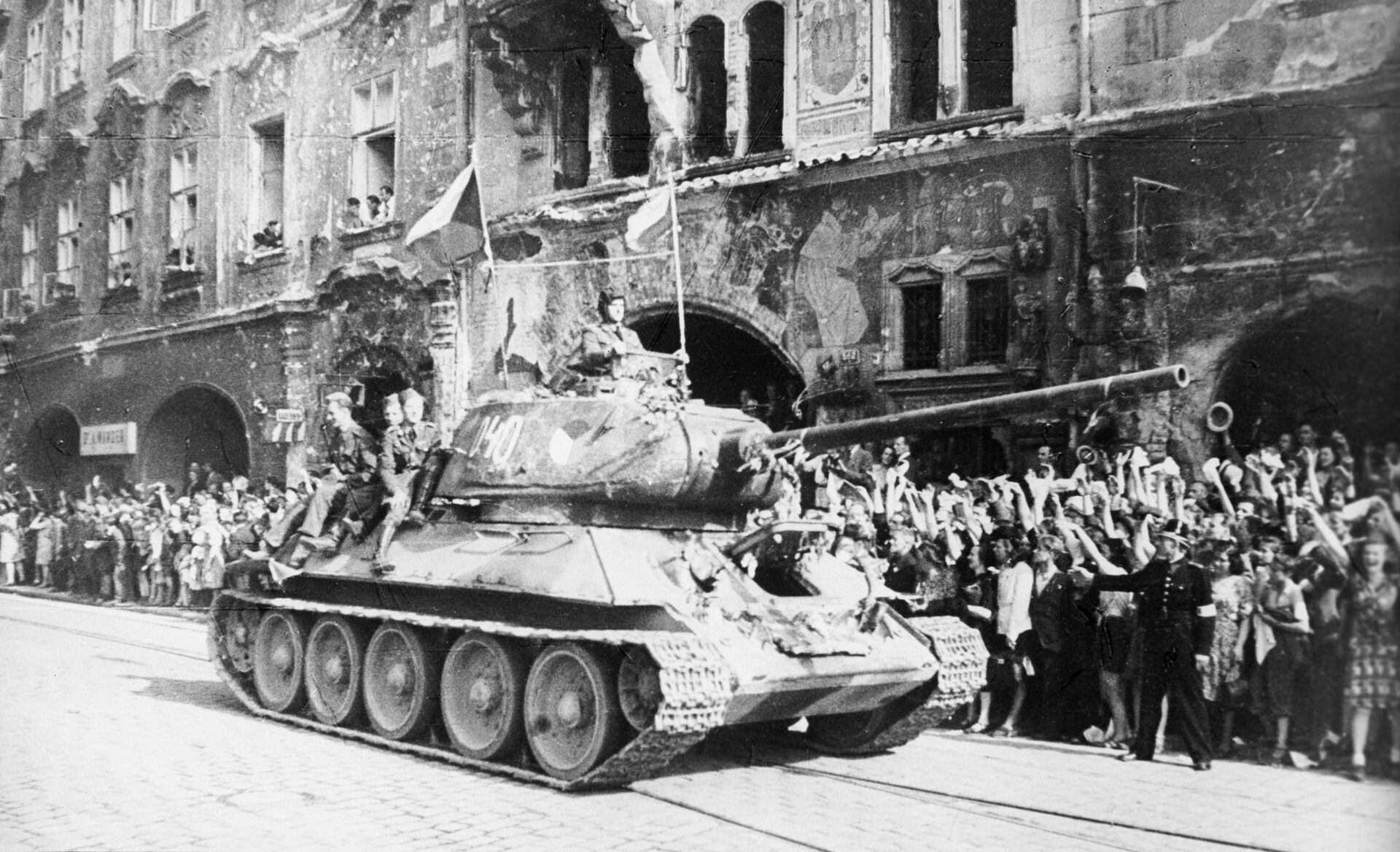 Освобождение Праги советскими войсками, май 1945 года - Sputnik Южная Осетия, 1920, 26.10.2021