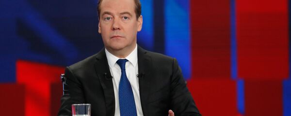 Интервью Премьер-министра РФ Д. Медведева российским телеканалам Интервью Премьер-министра РФ Д. Медведева российским телеканалам - Sputnik Южная Осетия